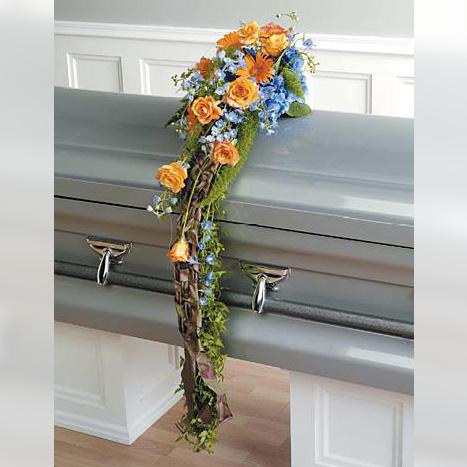 Flower Delivery Florist Funeral Sympathy Naples Serenity Vine Casket Spray